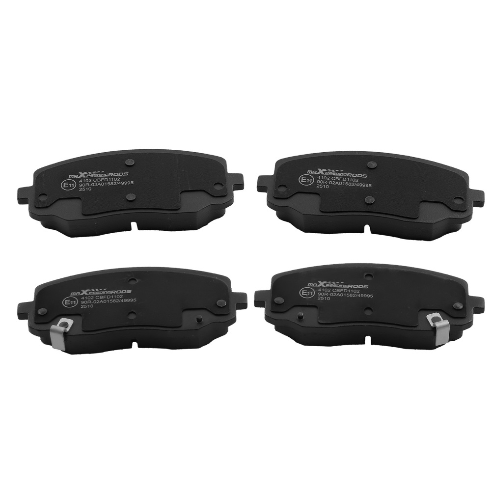 Kit 4 Pastiglie Freno compatibile per Hyundai i10 i20 compatibile per Kia Picanto 5810107A10