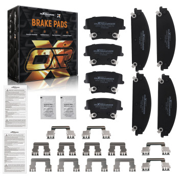 Front Rear Ceramic Brake Pads Set compatible for Chrysler 300 2005-23 compatible for Dodge Charger 2006-23