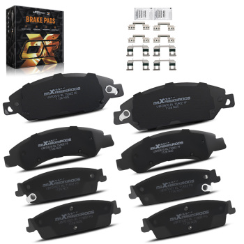 Frontrear Ceramic Brake Pads Kit compatible for Cadillac Escalade/GMC Yukon Sierra 1500