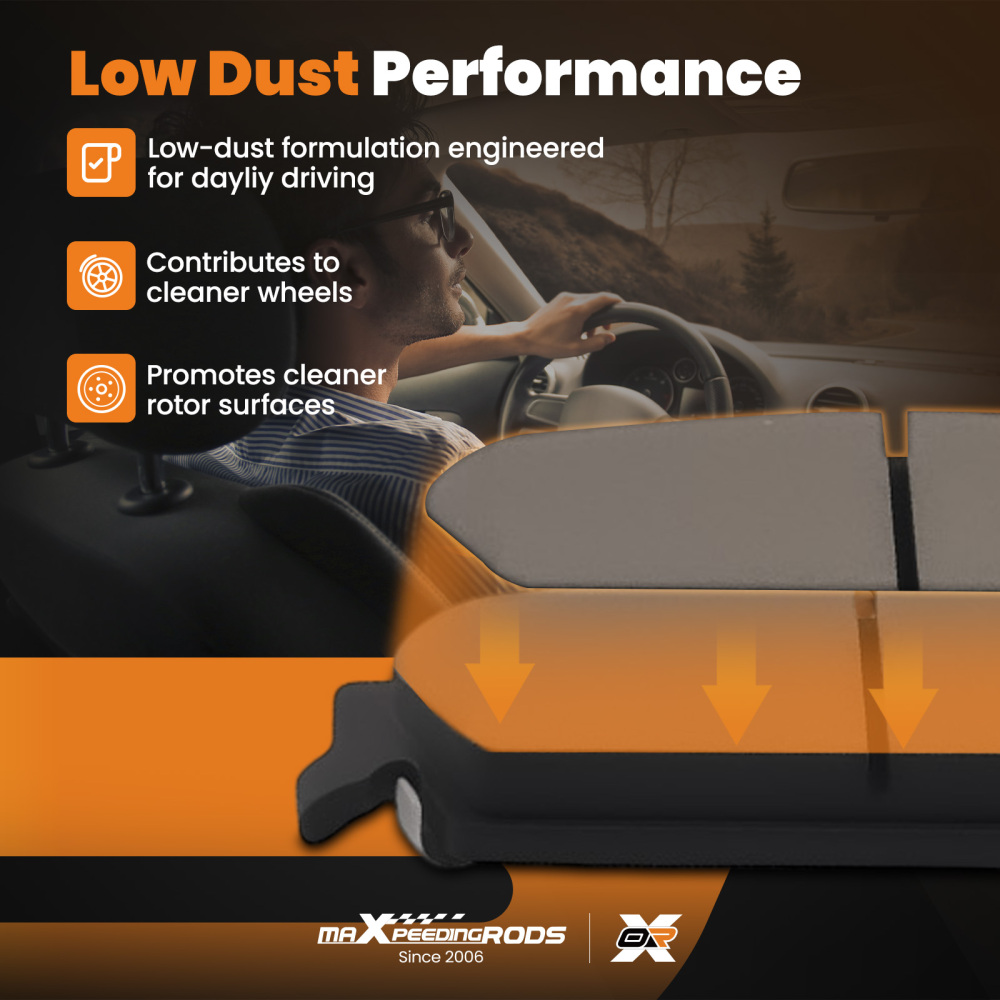 Frontrear Ceramic Brake Pads Kit compatible for Cadillac Escalade/GMC Yukon Sierra 1500