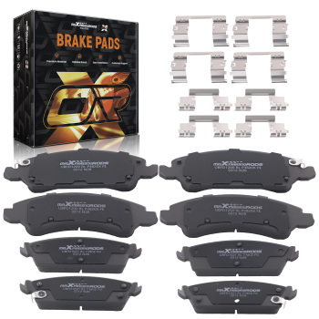 Front Rear Ceramic Brake Pads Set compatible for Cadillac Escalade ESV EXT 2008-2014 P1194
