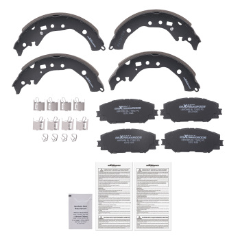 Front Disc Brake PadsRear Brake Shoes compatible for Scion xD 2008-14 compatible for Toyota Corolla 09-19
