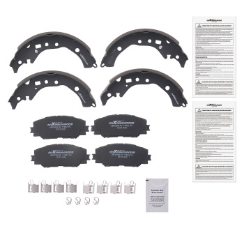 Front Disc Brake PadsRear Brake Shoes compatible for Scion xD 2008-14 compatible for Toyota Corolla 09-19