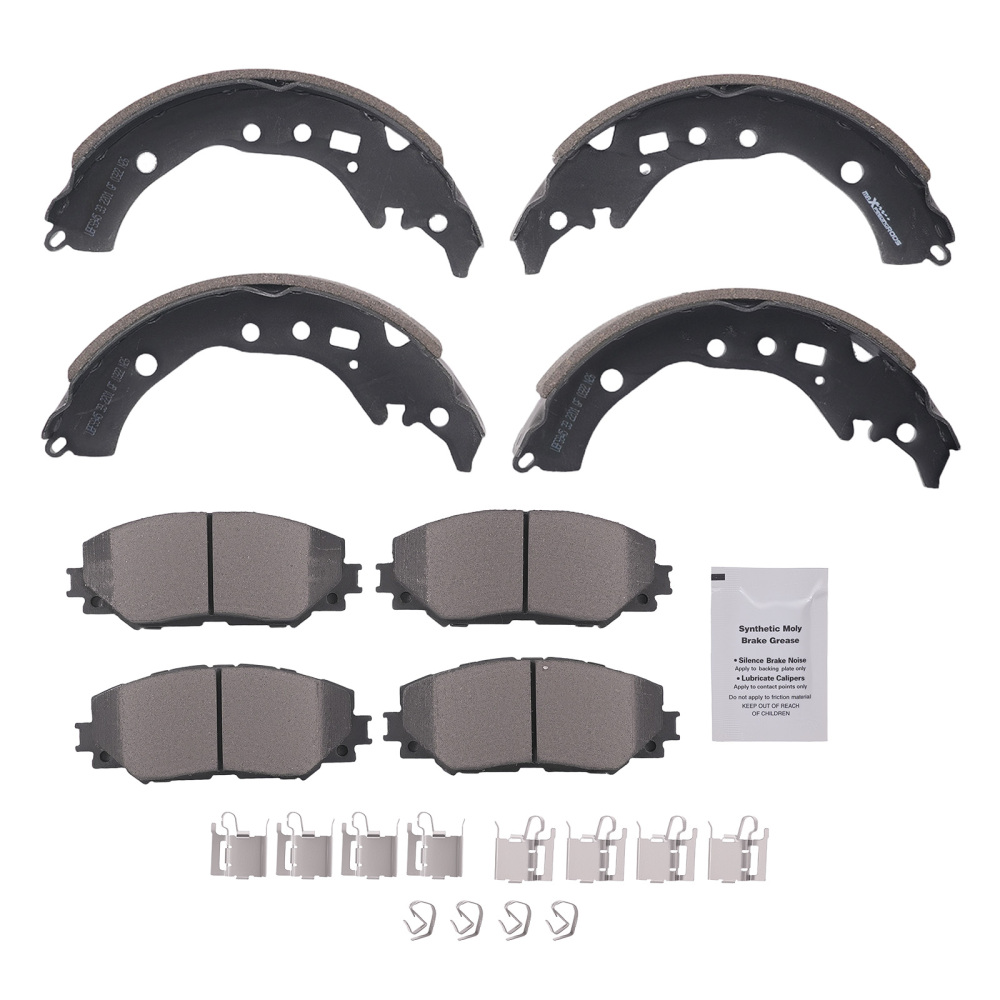 Front Disc Brake PadsRear Brake Shoes compatible for Scion xD 2008-14 compatible for Toyota Corolla 09-19