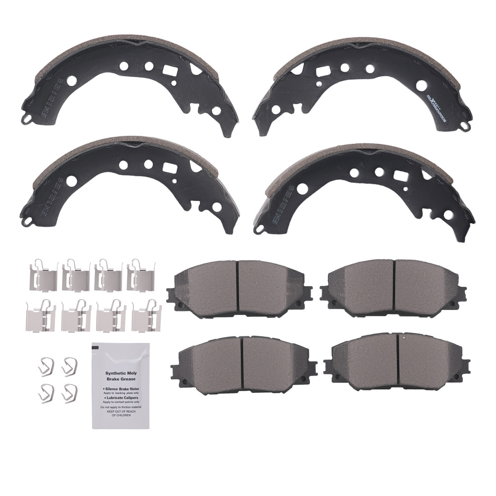 Front Disc Brake PadsRear Brake Shoes compatible for Scion xD 2008-14 compatible for Toyota Corolla 09-19