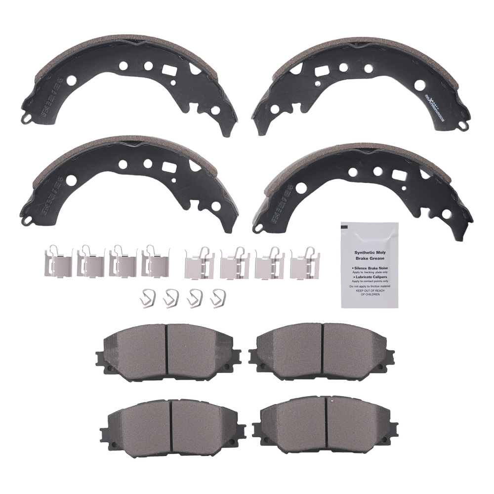 Front Disc Brake PadsRear Brake Shoes compatible for Scion xD 2008-14 compatible for Toyota Corolla 09-19