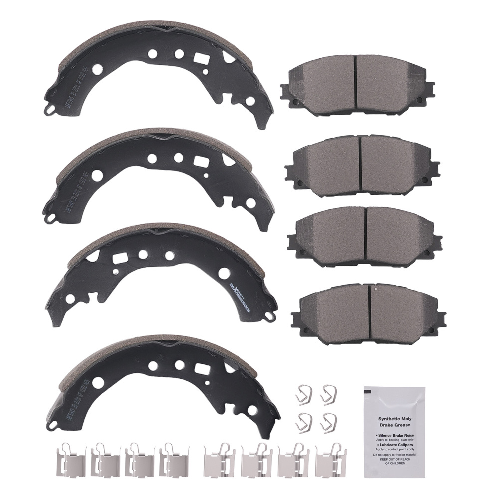 Front Disc Brake PadsRear Brake Shoes compatible for Scion xD 2008-14 compatible for Toyota Corolla 09-19
