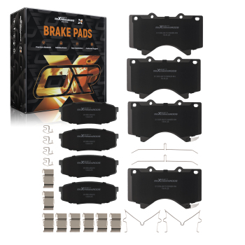 RearFront Brake Pad compatible for Lexus LX570/ Compatible for Toyota Sequoia 2008-2021D1303 D1304