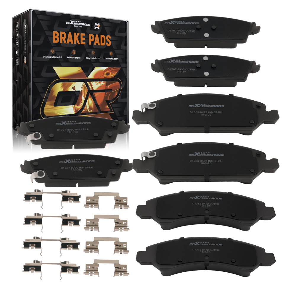 FrontRear Ceramic Brake Pad compatible for Cadillac Escalade ESV 2015-2020 P-1363 P-1707