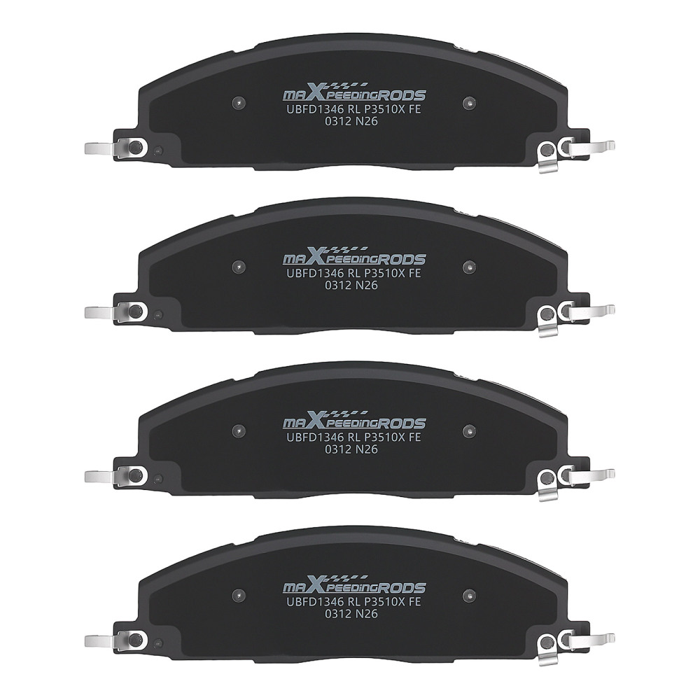 Front Rear Brake Pads Set compatible for Dodge Ram 2500/3500 2009-2010/Compatible for Ram 1500 2012 P1399