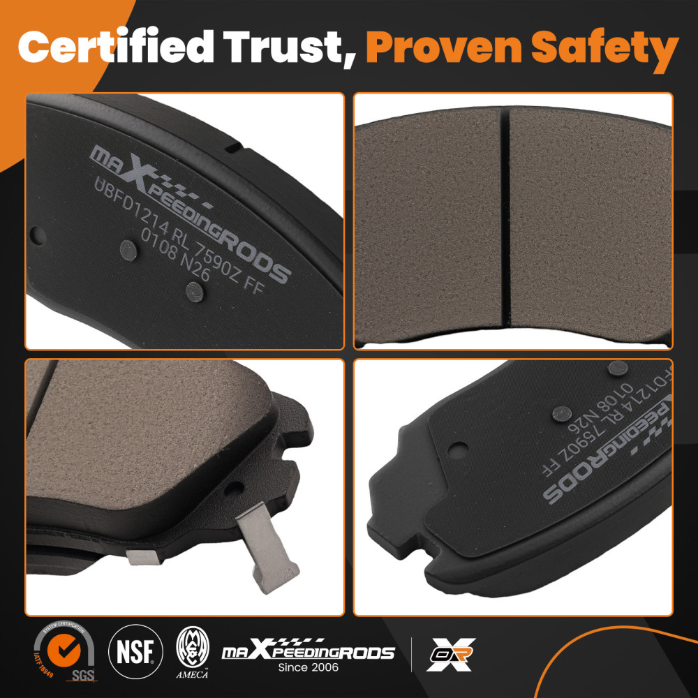 Front Rear Ceramic Brake Pads Set compatible for Chevrolet Equinox GMC Terrain 2010-2017