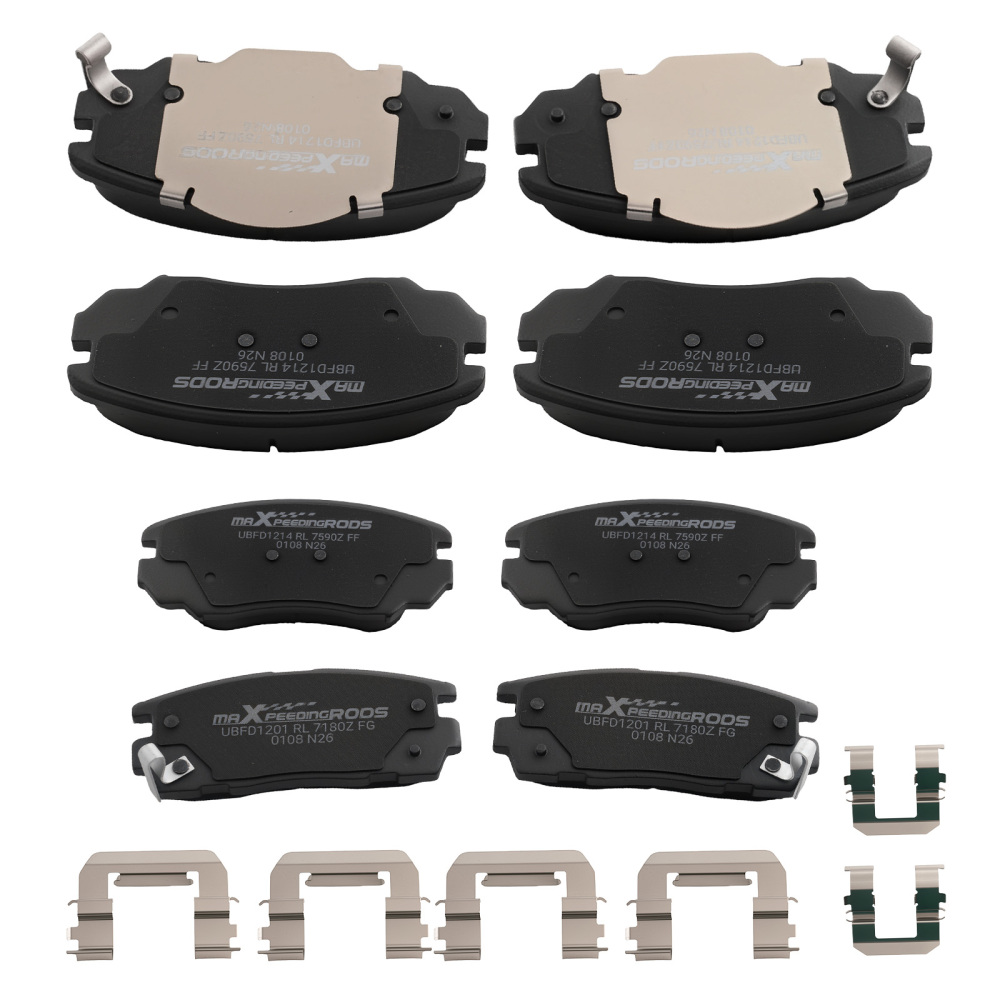 Front Rear Ceramic Brake Pads Set compatible for Chevrolet Equinox GMC Terrain 2010-2017