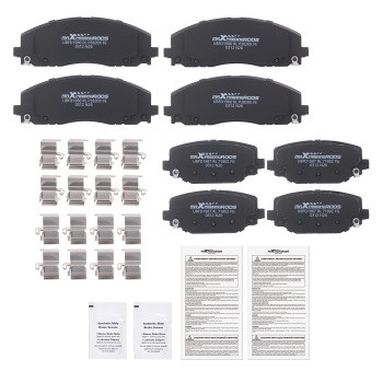 Front Rear Disc Brake Pads Set compatible for Chrysler TownCountry 12-16 compatible for Ram C/V 2012-15