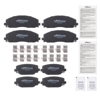 Front Rear Disc Brake Pads Set compatible for Chrysler TownCountry 12-16 compatible for Ram C/V 2012-15