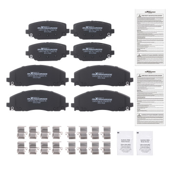 Front Rear Disc Brake Pads Set compatible for Chrysler TownCountry 12-16 compatible for Ram C/V 2012-15