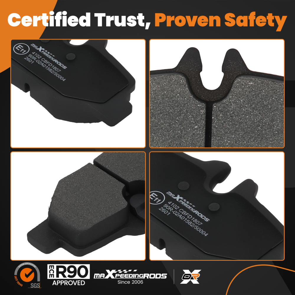 New Rear Brake Pads Set compatible for Mercedes Vito Van W639 2003-2022 0004216210