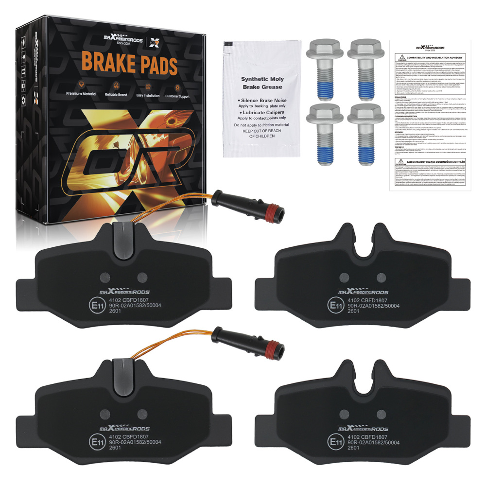 New Rear Brake Pads Set compatible for Mercedes Vito Van W639 2003-2022 0004216210
