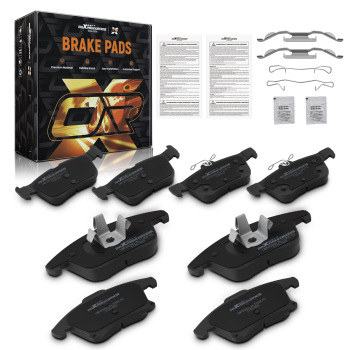 Front Rear Ceramic Brake Pads compatible for Ford Fusion 2013-2018/Compatible for Lincoln MKZ 2013-2020