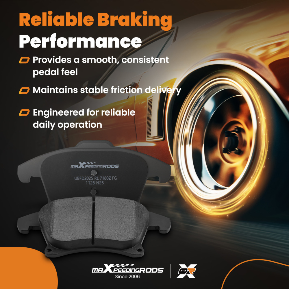 Front Rear Ceramic Brake Pads compatible for Ford Fusion 2013-2018/Compatible for Lincoln MKZ 2013-2020