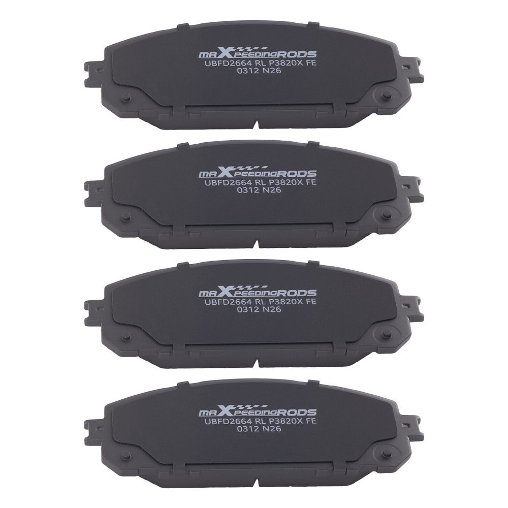 Front Rear Ceramic Brake Pads Set compatible for Jeep Cherokee 2014-2022 P1734 P1843