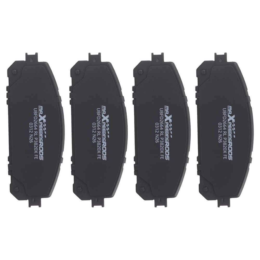 Front Rear Ceramic Brake Pads Set compatible for Jeep Cherokee 2014-2022 P1734 P1843