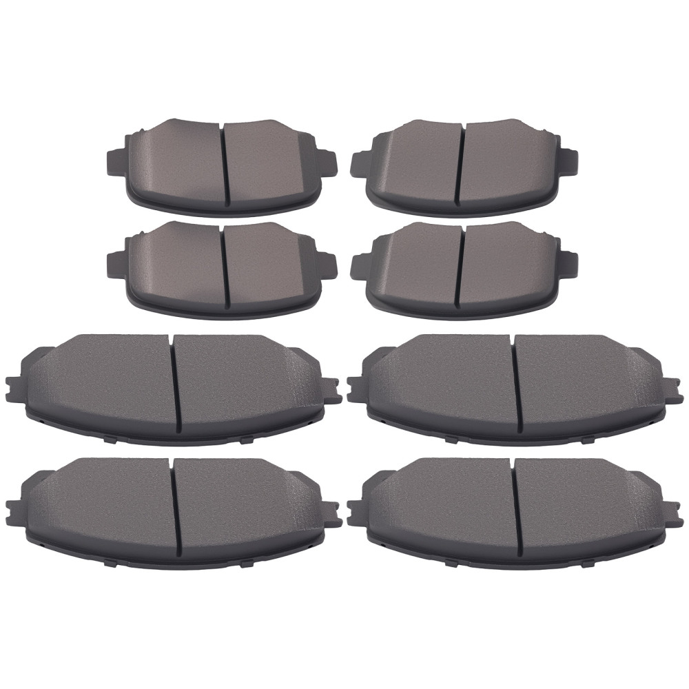 Front Rear Ceramic Brake Pads Set compatible for Jeep Cherokee 2014-2022 P1734 P1843