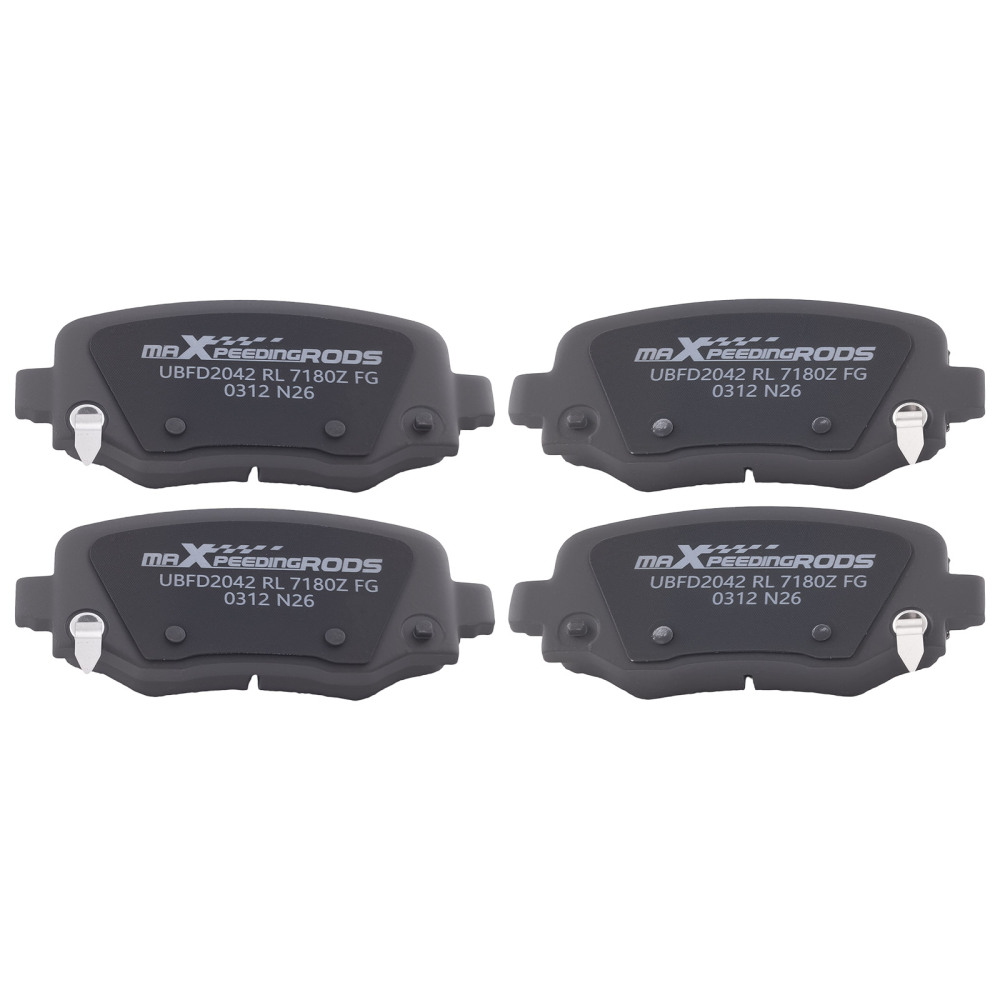 Front Rear Ceramic Brake Pads Set compatible for Jeep Cherokee 2014-2022 P1734 P1843