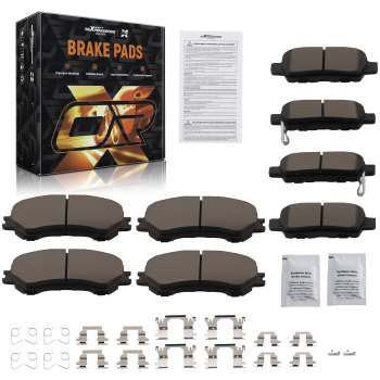 Front Rear Ceramic Brake Pads compatible for Nissan Qashqai 2017-2019/Rogue 2014-2020