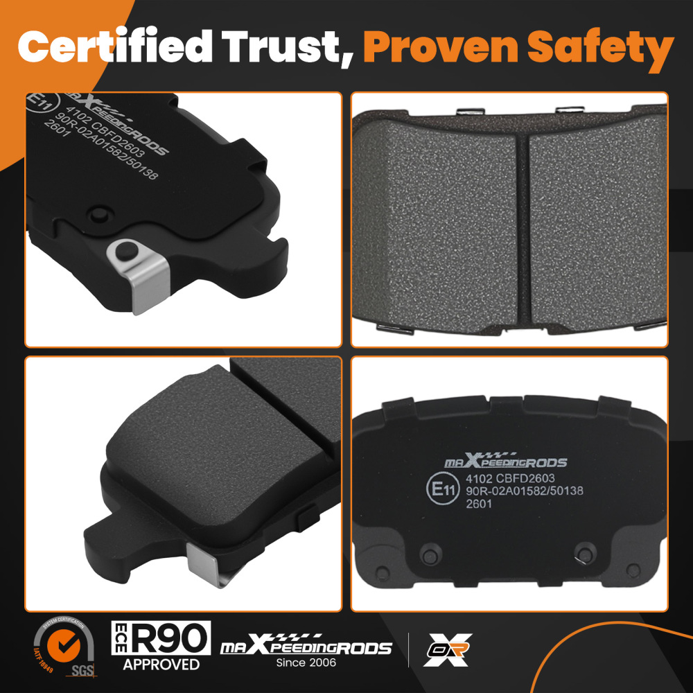 Rear LeftRight Brake Pads compatible for Vauxhall Insignia MkII/Astra 2015-2022 13517515