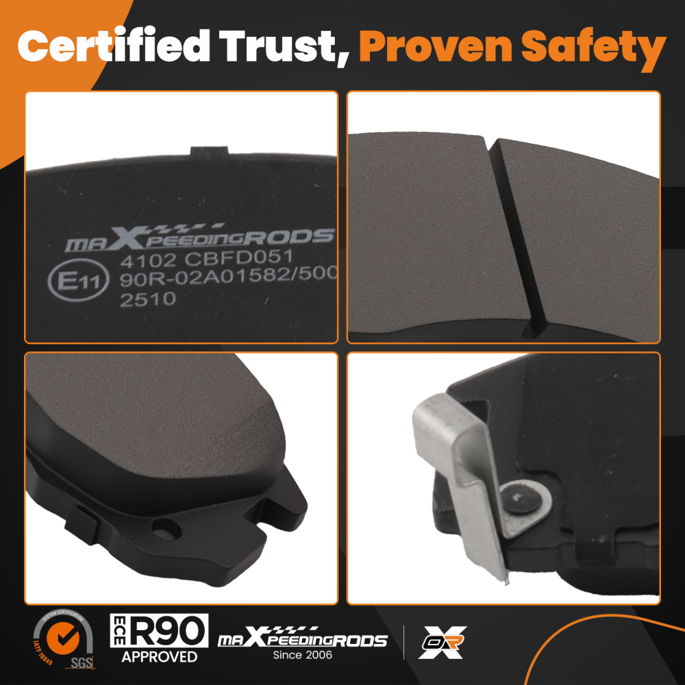 Front LR Brake Pads Kit compatible for Mitsubishi Pajero Mk II 2.4 2.5 2.8 3.0 1990-2000