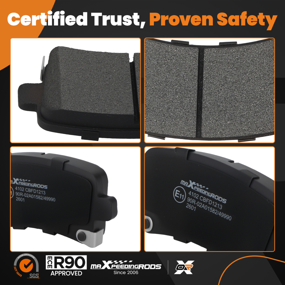 Rear Brake Pads Set compatible for Vauxhall Insignia/Compatible for Opel Insignia 2008-2017 13237765