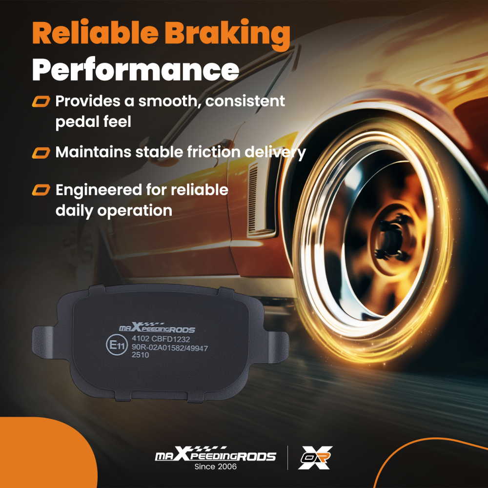 Rear Brake Pads Set compatible for Ford Galaxy II WA6 S-Max Mondeo IV BA7 Kuga I 1438867