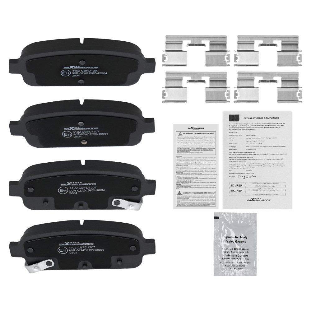 Rear LeftRight Brake Pads compatible for Chevrolet Volt/Compatible for Opel Ampera R12 2011-2014 542039