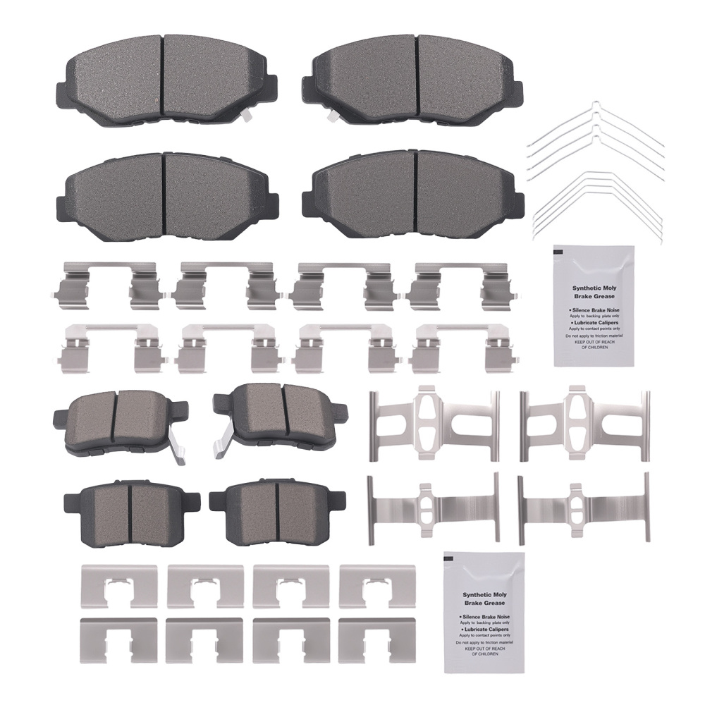 Front Rear Ceramic Brake Pads Set compatible for Honda Civic 2012-2015 compatible for Acura ILX 2013-2015