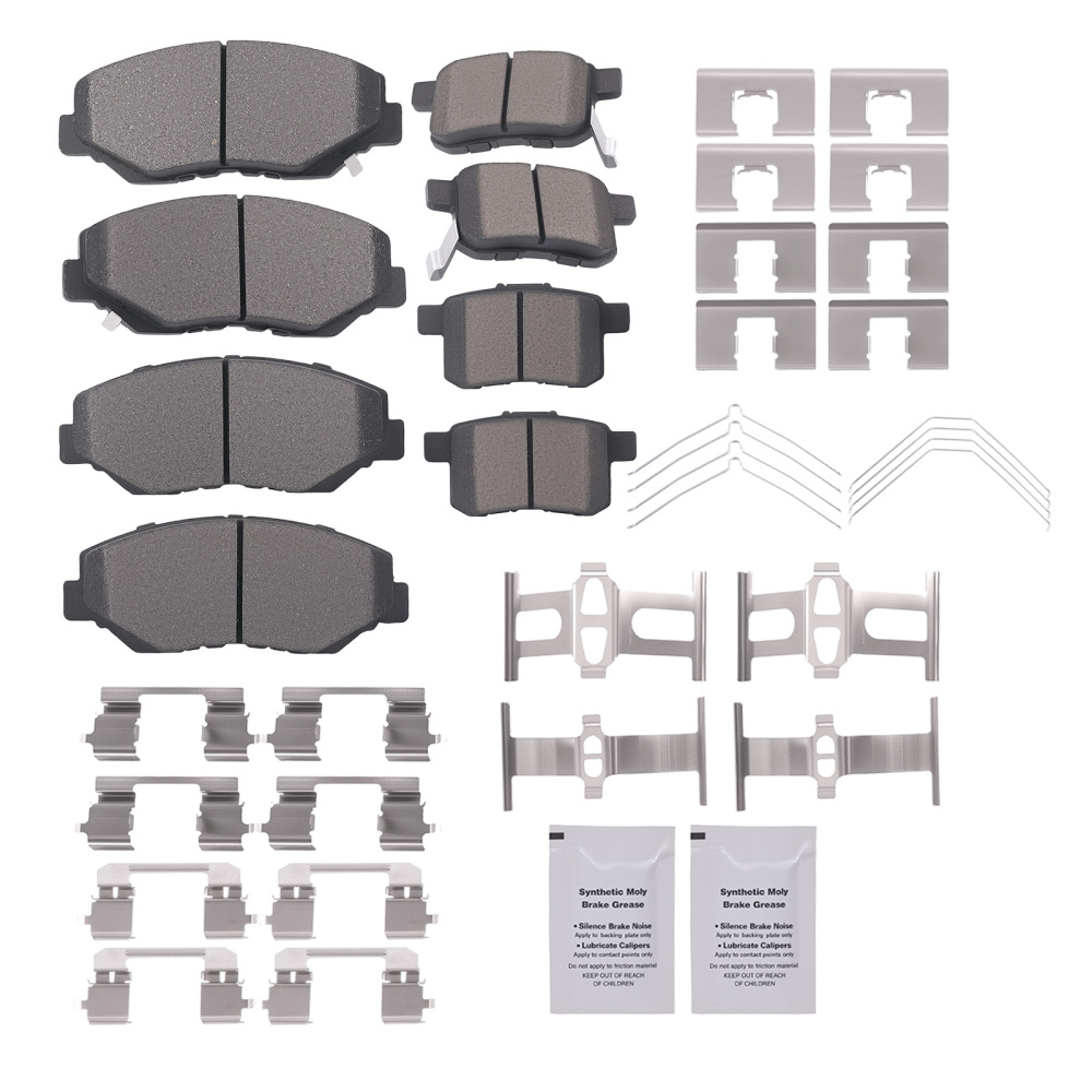 Front Rear Ceramic Brake Pads Set compatible for Honda Civic 2012-2015 compatible for Acura ILX 2013-2015