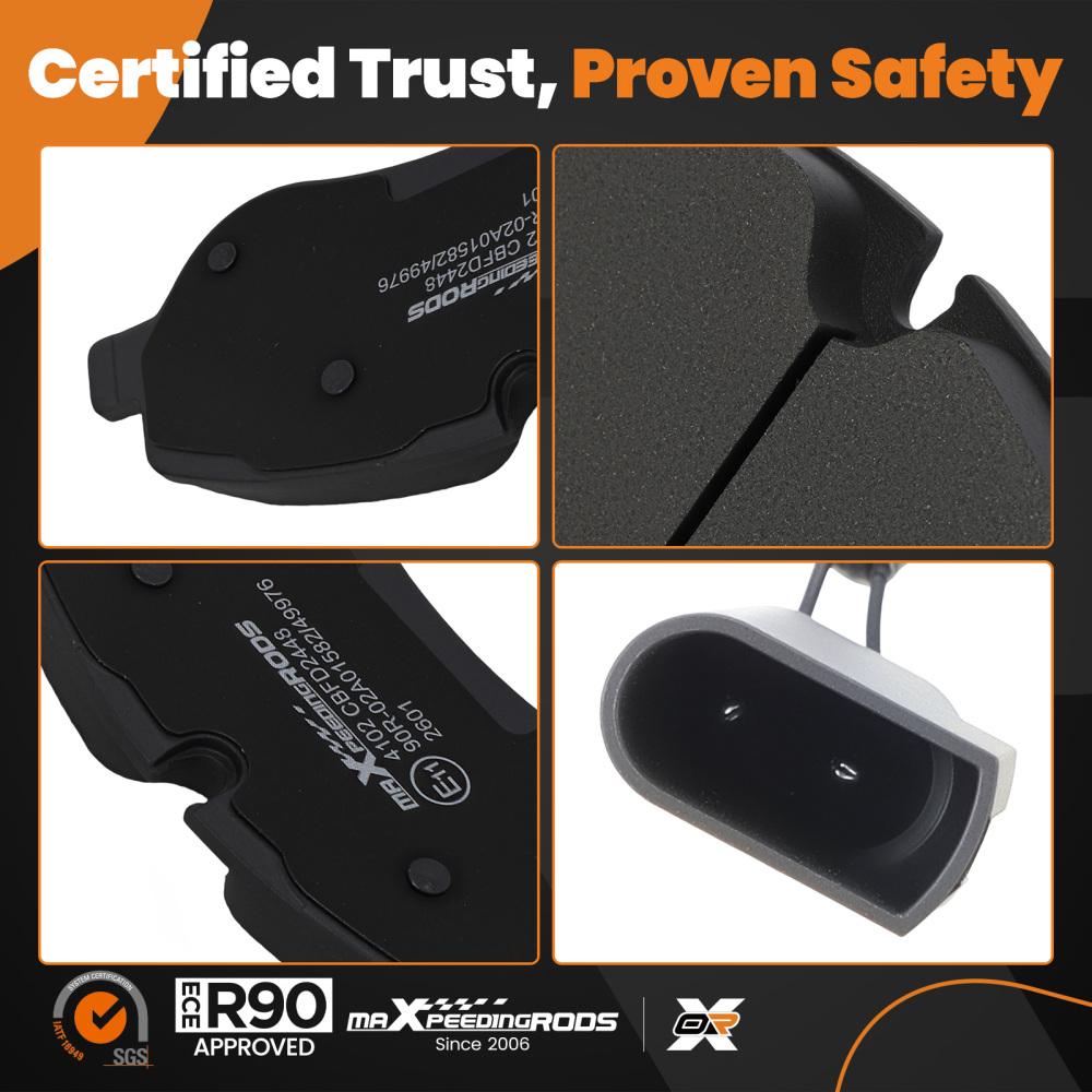 New Rear Brake Pads Set compatible for Ford Transit Van FCD FDD 2013-On BK212K021AB