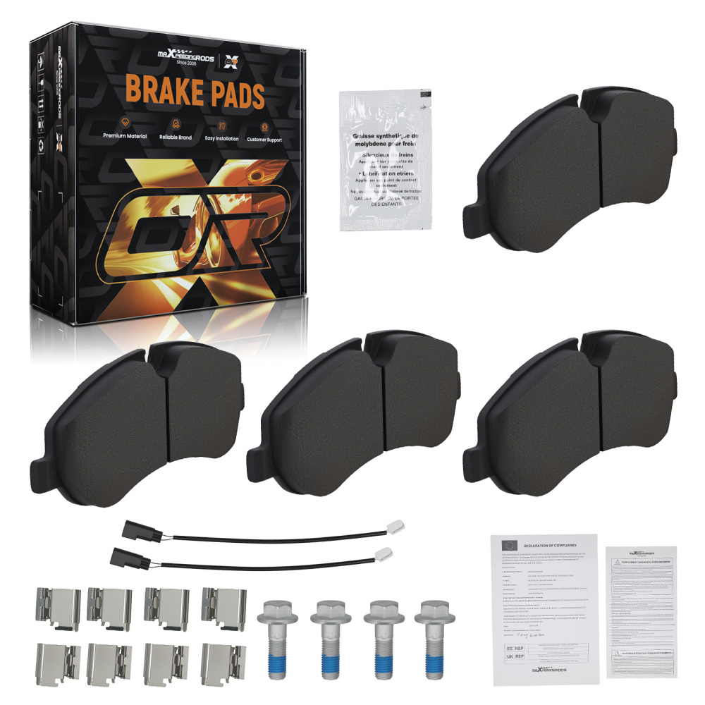 New Rear Brake Pads Set compatible for Ford Transit Van FCD FDD 2013-On BK212K021AB