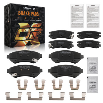 Front Rear Ceramic Brake Pads Set compatible for Buick Century LeSabre Park Avenue compatible for Regal