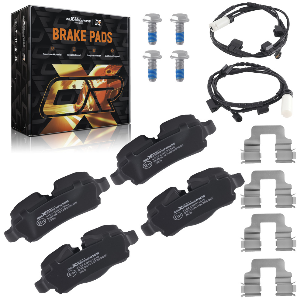 Rear Left+Right Brake Pads compatible for Mini R56 R58 R59 2006-2015 34212289155 Steel