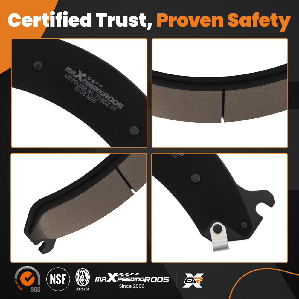 Front Rear Ceramic Brake Pads Set compatible for Chevrolet Avalanche compatible for Silverado Suburban