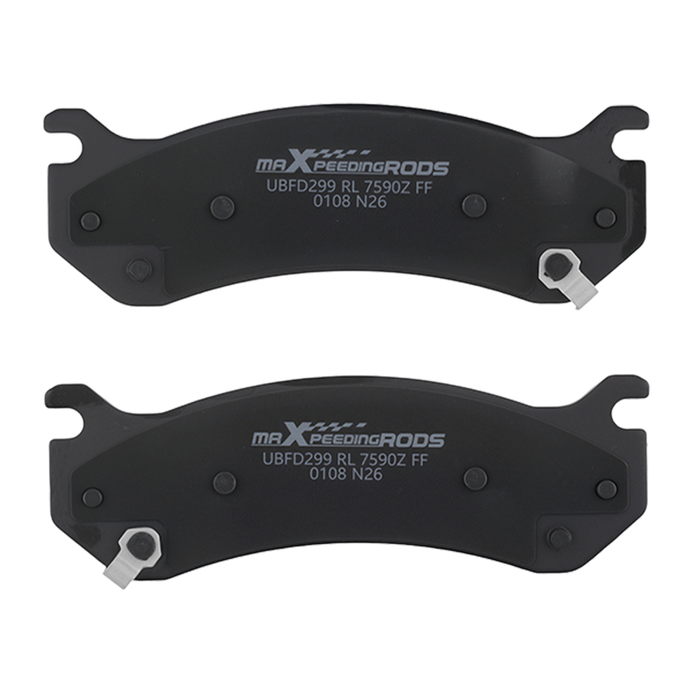 Front Rear Ceramic Brake Pads Set compatible for Cadillac Escalade 2002-06 4WD compatible for Escalade EXT