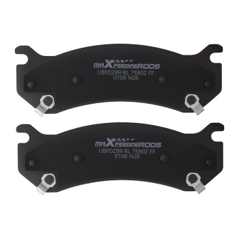 Front Rear Ceramic Brake Pads Set compatible for Cadillac Escalade 2002-06 4WD compatible for Escalade EXT