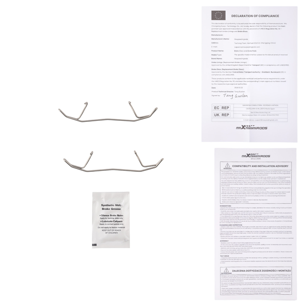 Front Brake Pads Set compatible for VW Caddy MK3 Jetta MK3/4 Passat B6 B7 Polo 1K0698151E