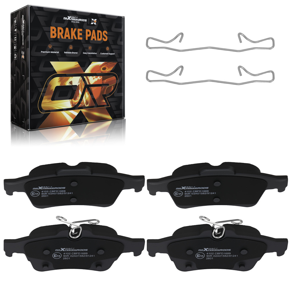 Pair Brake Pads Set Front compatible for Vauxhall Vectra/Compatible for Volvo S40 2000-2012 1765765