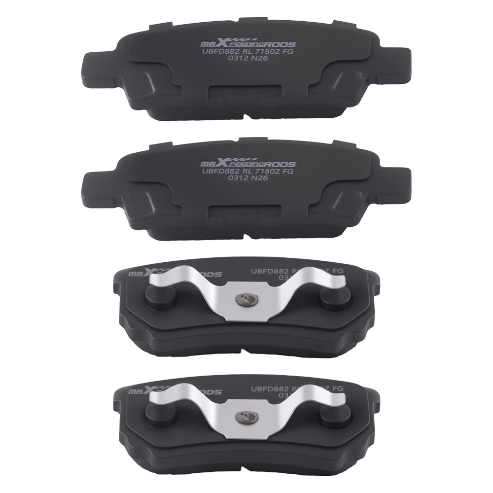 Front Rear Ceramic Brake Pads Set compatible for Chrysler 200 2011-2014 Sebring 2007-2010