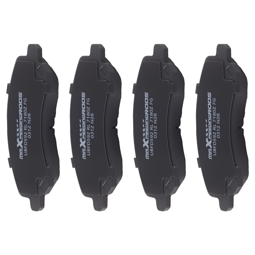 Front Rear Ceramic Brake Pads Set compatible for Chrysler 200 2011-2014 Sebring 2007-2010