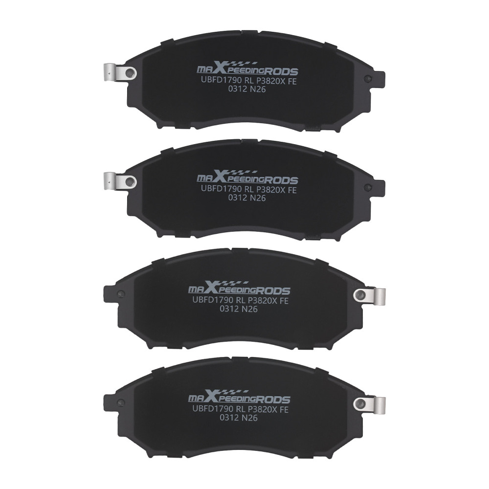 Front Rear Disc Brake Pads Set compatible for Infiniti EX35 2008-12/EX37 2013/FX35 2005-12