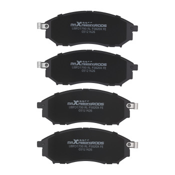 Front Rear Disc Brake Pads Set compatible for Infiniti EX35 2008-12/EX37 2013/FX35 2005-12