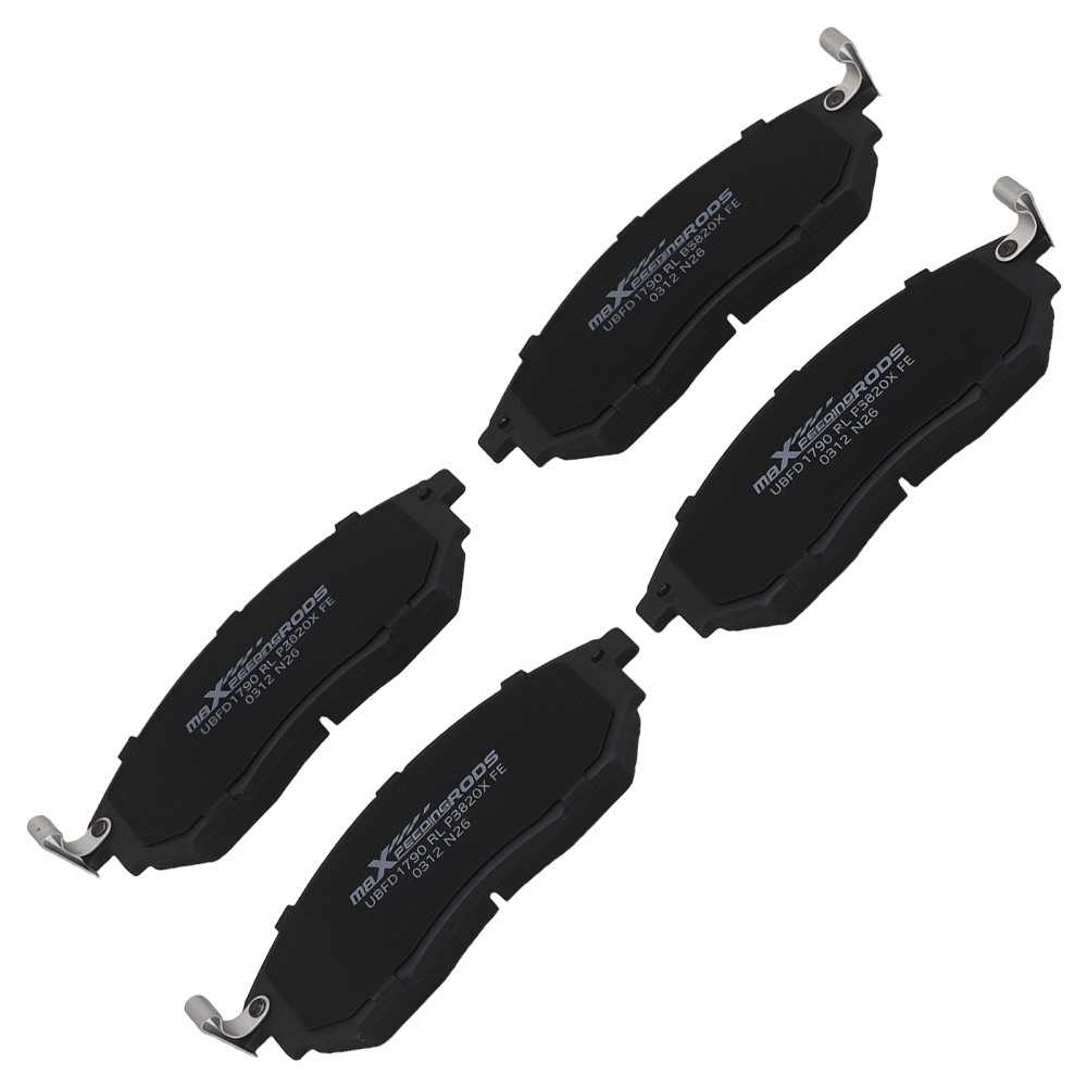 Front Rear Disc Brake Pads Set compatible for Infiniti EX35 2008-12/EX37 2013/FX35 2005-12