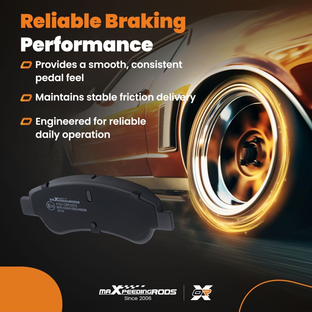Front Brake Pads Set compatible for Citroen Berlingo C3 C4 compatible for DS3 Xsara compatible for DS DS3 1610489680